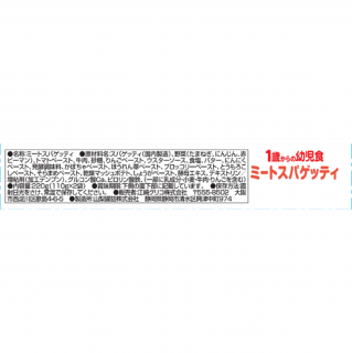 1歳からの幼児食 ミートスパゲッティ 展開図